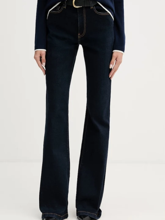 Zdjęcie produktu United Colors of Benetton jeansy flare damskie granatowy