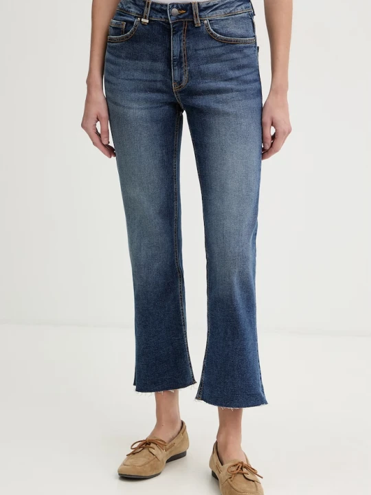 Zdjęcie produktu United Colors of Benetton jeansy flare damskie granatowy