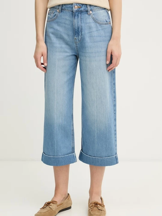 Zdjęcie produktu United Colors of Benetton jeansy relaxed fit damskie niebieski