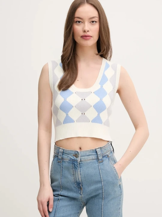 Zdjęcie produktu United Colors of Benetton kamizelka beżowy