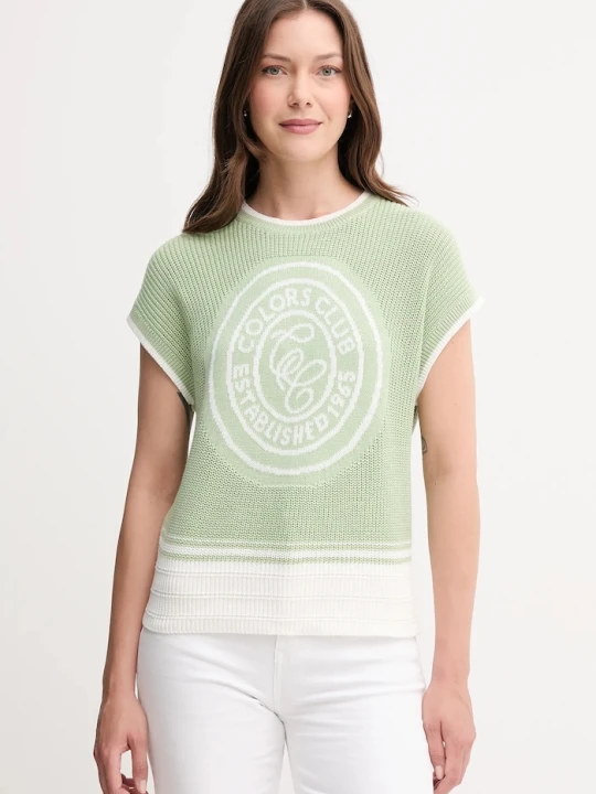 Zdjęcie produktu United Colors of Benetton kamizelka bawełniana zielony
