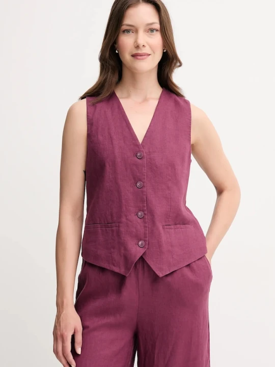 Zdjęcie produktu United Colors of Benetton kamizelka lniana