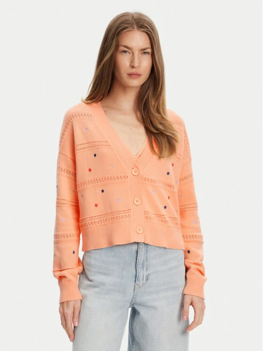 Zdjęcie produktu United Colors Of Benetton Kardigan 10C1E604W Pomarańczowy Regular Fit