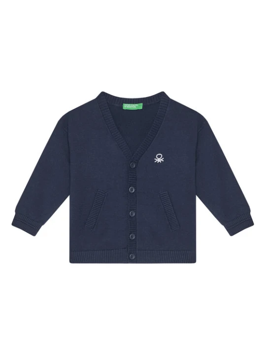Zdjęcie produktu United Colors Of Benetton Kardigan 120YG600G Granatowy Regular Fit