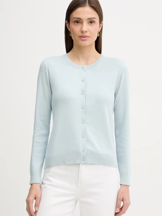 Zdjęcie produktu United Colors of Benetton kardigan damski bawełniany niebieski
