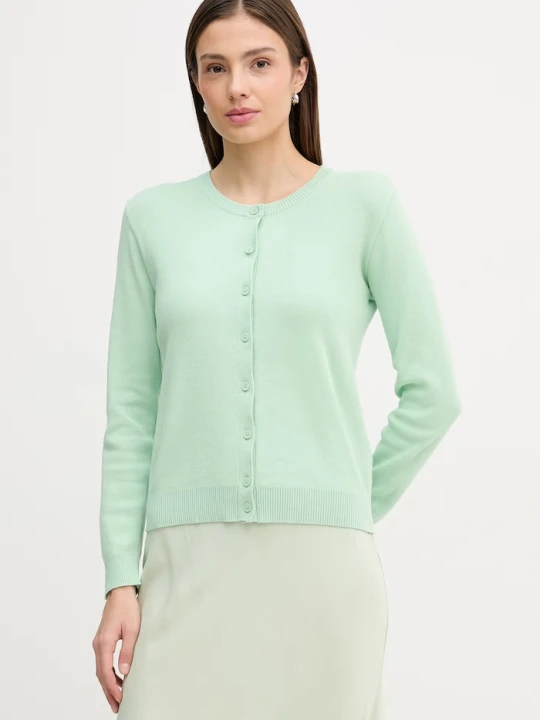 Zdjęcie produktu United Colors of Benetton kardigan damski bawełniany zielony