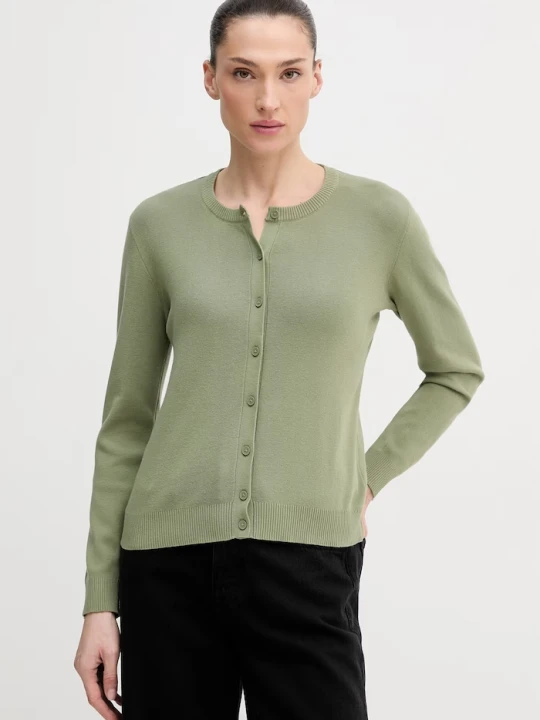 Zdjęcie produktu United Colors of Benetton kardigan damski bawełniany zielony