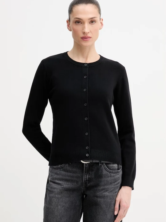 Zdjęcie produktu United Colors of Benetton kardigan damski bawełniany czarny