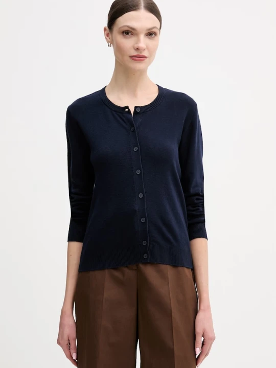 Zdjęcie produktu United Colors of Benetton kardigan damski bawełniany granatowy