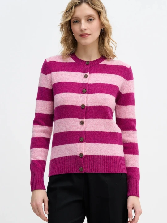 Zdjęcie produktu United Colors of Benetton kardigan wełniany fioletowy