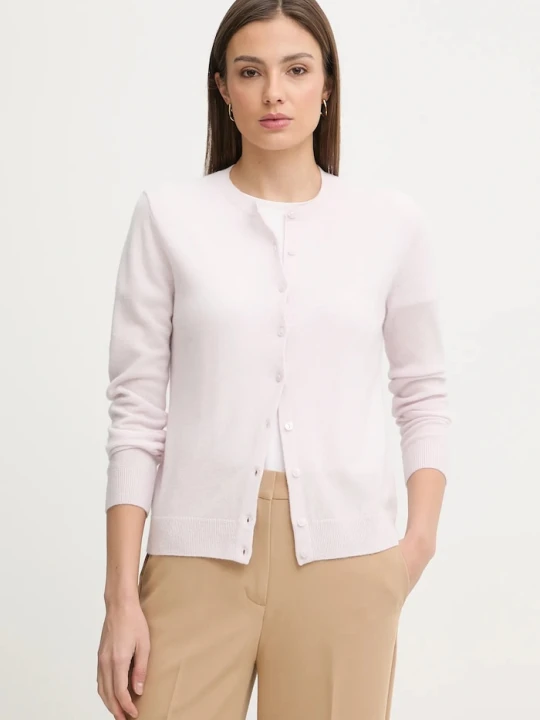 Zdjęcie produktu United Colors of Benetton kardigan wełniany różowy