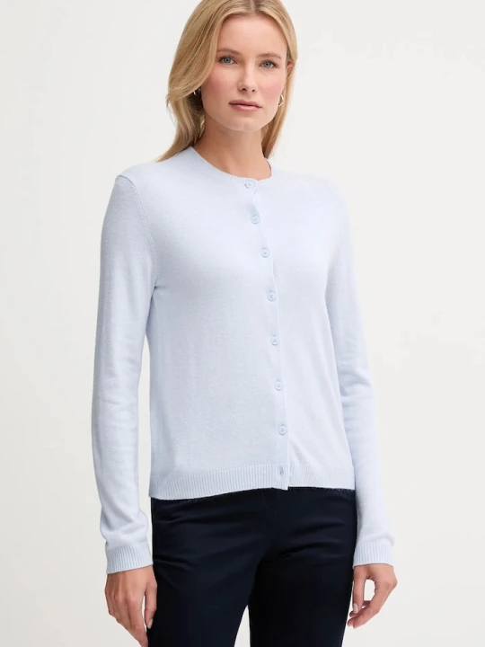 Zdjęcie produktu United Colors of Benetton kardigan z dodatkiem wełny niebieski