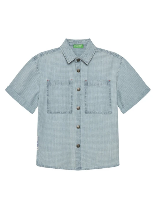 Zdjęcie produktu United Colors Of Benetton Koszula 53Z9CQ046 Niebieski Regular Fit