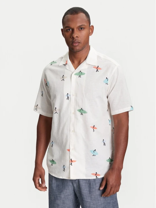 Zdjęcie produktu United Colors Of Benetton Koszula 5HPWUQ05B Beżowy Regular Fit