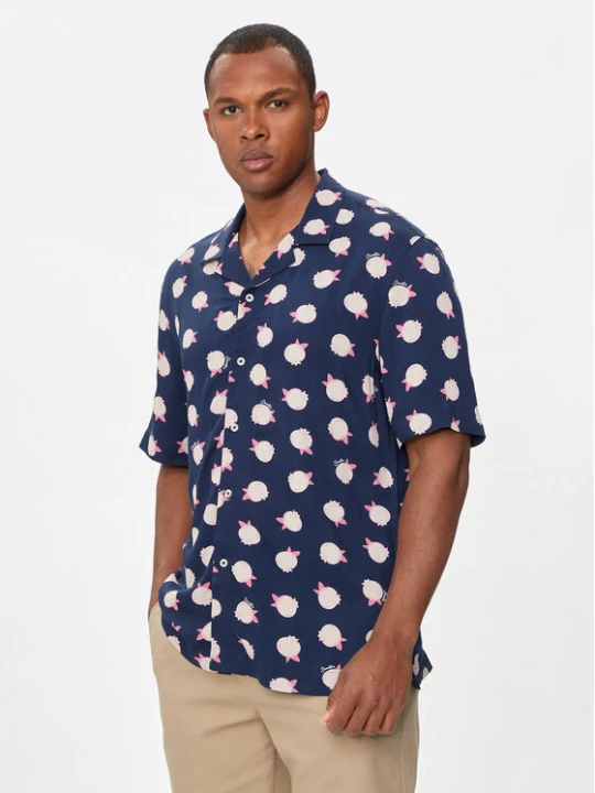 Zdjęcie produktu United Colors Of Benetton Koszula 5XRBUQ047 Granatowy Regular Fit