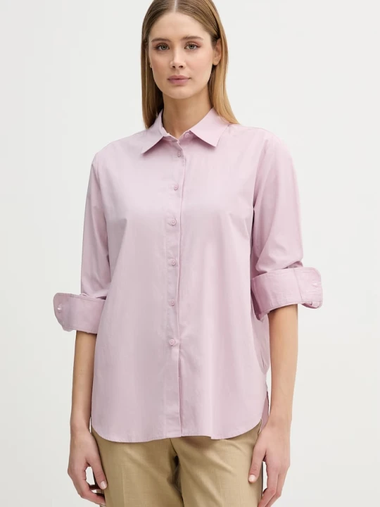 Zdjęcie produktu United Colors of Benetton koszula damska bawełniana różowy
