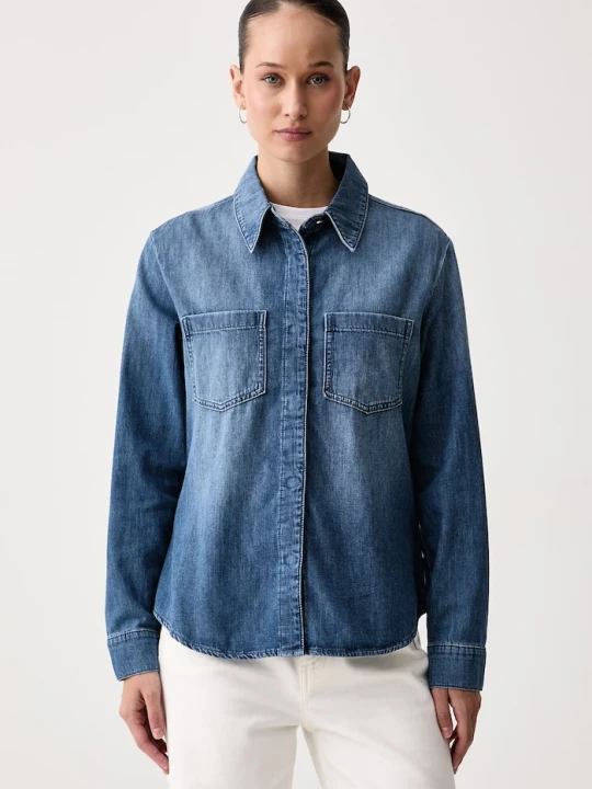 Zdjęcie produktu United Colors of Benetton koszula damska jeansowa