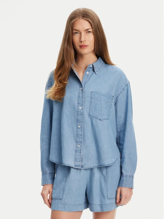 Zdjęcie produktu United Colors Of Benetton Koszula jeansowa 5DHJDQ07U Granatowy Regular Fit