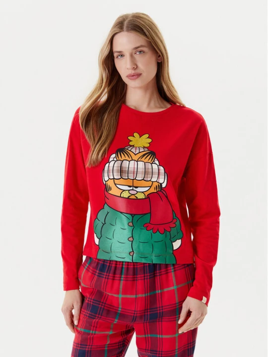 Zdjęcie produktu United Colors Of Benetton Koszulka piżamowa 3DKE3M06L Czerwony Regular Fit
