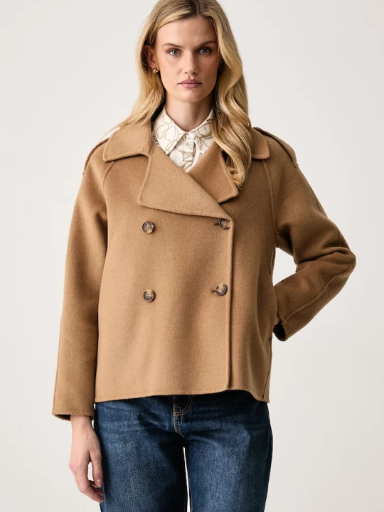 Zdjęcie produktu United Colors of Benetton krótki płaszcz damski z wełną
