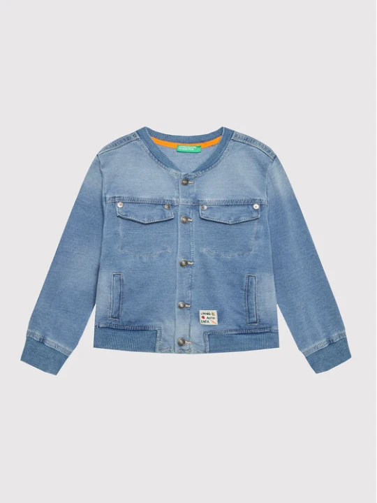 Zdjęcie produktu United Colors Of Benetton Kurtka bomber 2BAYGN003 Niebieski Regular Fit
