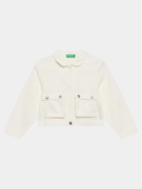 Zdjęcie produktu United Colors Of Benetton Kurtka jeansowa 22C2CN04D Écru Regular Fit