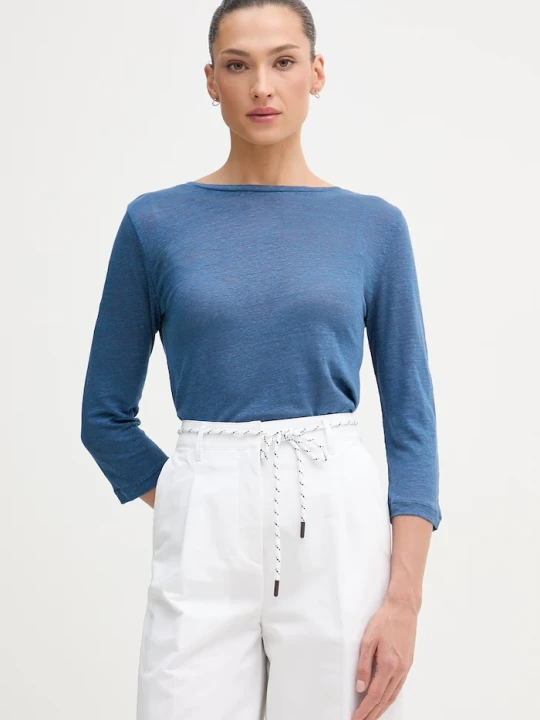 Zdjęcie produktu United Colors of Benetton longsleeve damski bawełniany granatowy