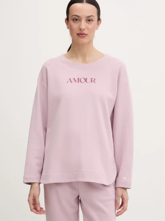 Zdjęcie produktu United Colors of Benetton longsleeve piżamowy damski z bawełny