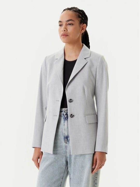 Zdjęcie produktu United Colors Of Benetton Marynarka 2R4CDW02W Szary Slim Fit