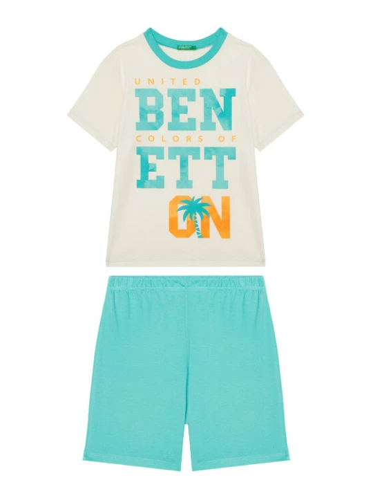 Zdjęcie produktu United Colors Of Benetton Piżama 30960P08O Niebieski Regular Fit