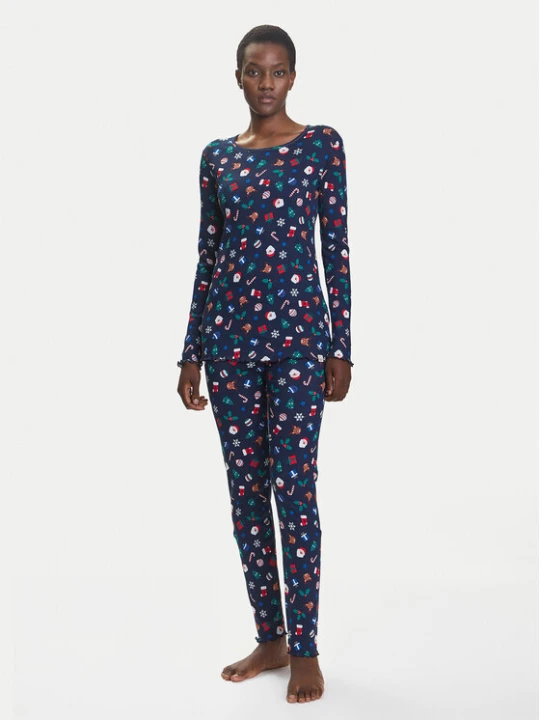 Zdjęcie produktu United Colors Of Benetton Piżama 3SUP3P03N Granatowy Regular Fit