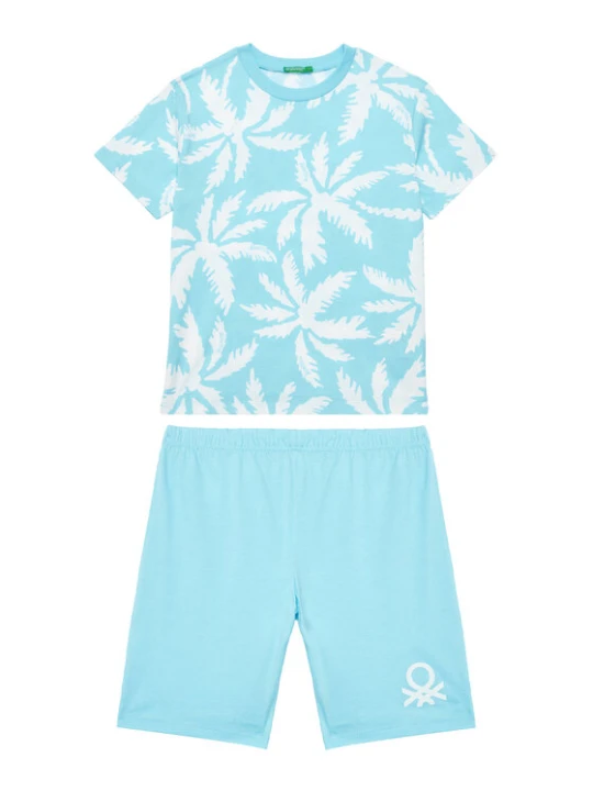 Zdjęcie produktu United Colors Of Benetton Piżama 3X0Y0P08Q Niebieski Relaxed Fit