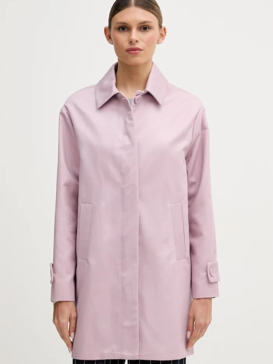 Zdjęcie produktu United Colors of Benetton płaszcz damski z bawełny różowy