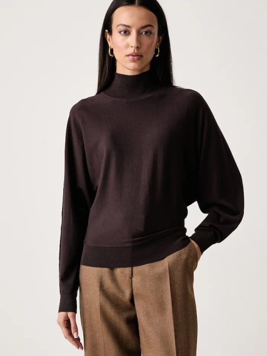 Zdjęcie produktu United Colors of Benetton półgolf damski z wiskozą