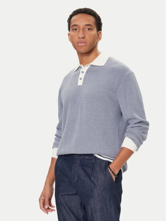 Zdjęcie produktu United Colors Of Benetton Polo 10C1K301N Granatowy Regular Fit