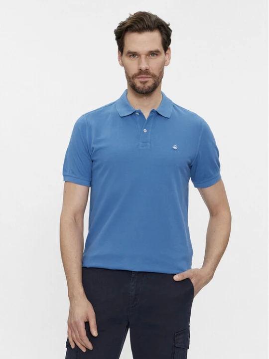 Zdjęcie produktu United Colors Of Benetton Polo 3089J3179 Niebieski Regular Fit
