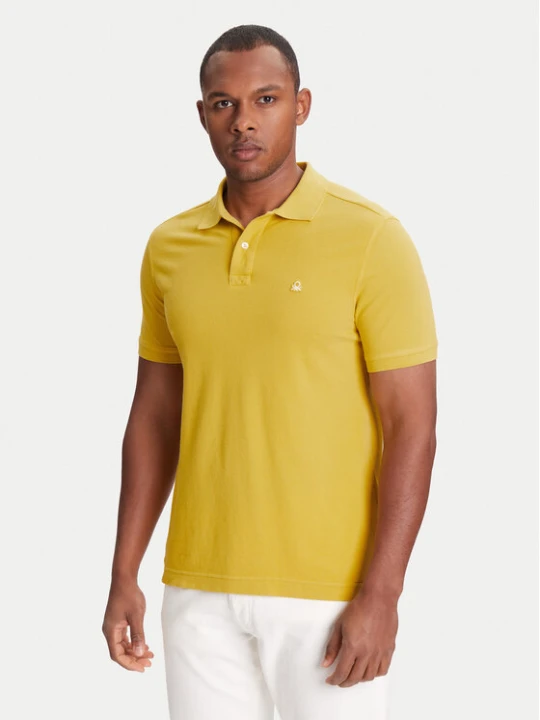 Zdjęcie produktu United Colors Of Benetton Polo 3089J3179 Żółty Regular Fit