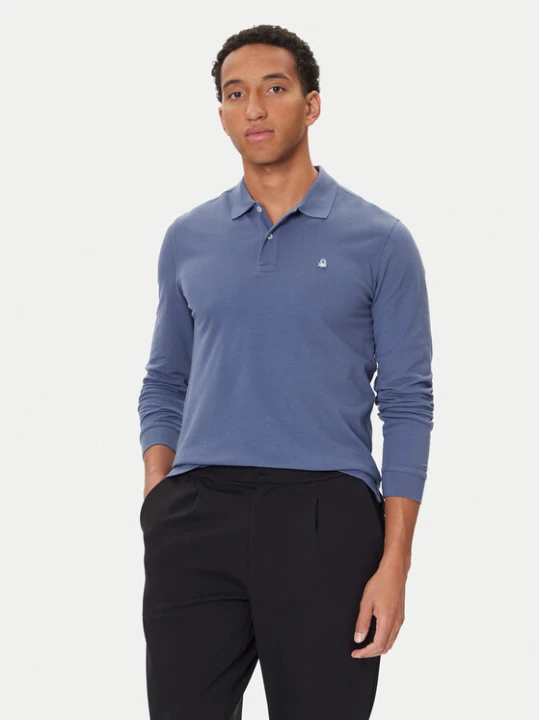 Zdjęcie produktu United Colors Of Benetton Polo 3089J3204 Granatowy Regular Fit