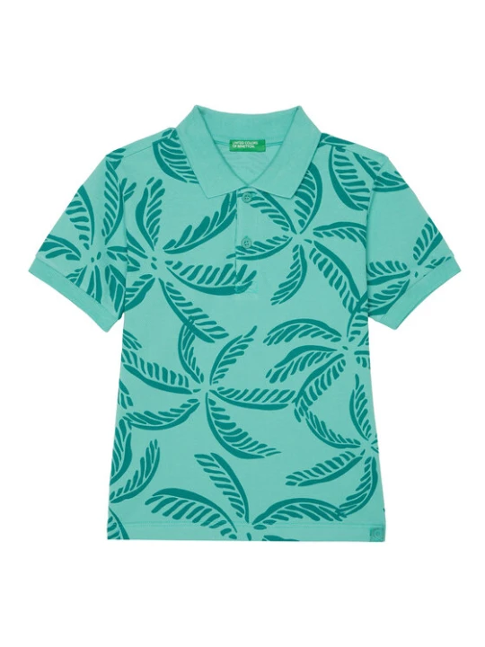 Zdjęcie produktu United Colors Of Benetton Polo 36Y4G300Y Zielony Regular Fit