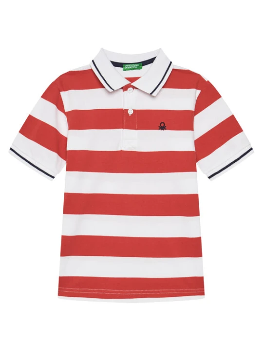 Zdjęcie produktu United Colors Of Benetton Polo 39QAC301T Czerwony Regular Fit