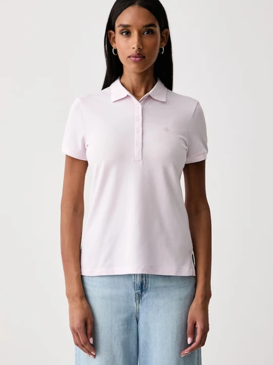 Zdjęcie produktu United Colors of Benetton polo damskie bawełniane z elastanem