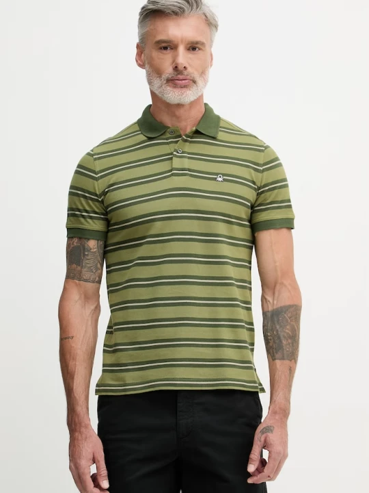 Zdjęcie produktu United Colors of Benetton polo męskie bawełniane