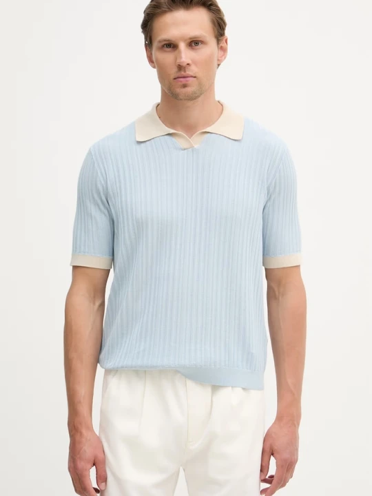 Zdjęcie produktu United Colors of Benetton polo męskie bawełniane