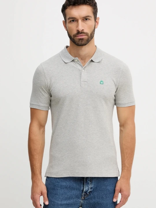 Zdjęcie produktu United Colors of Benetton polo męskie bawełniane z elastanem
