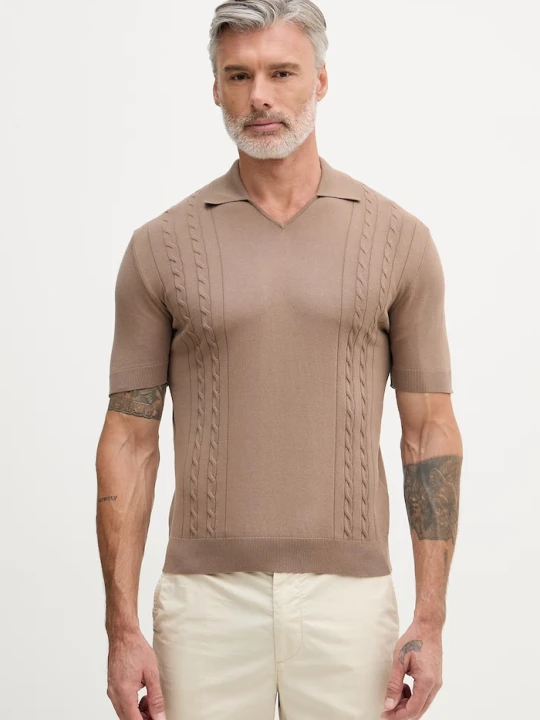 Zdjęcie produktu United Colors of Benetton polo męskie z bawełną