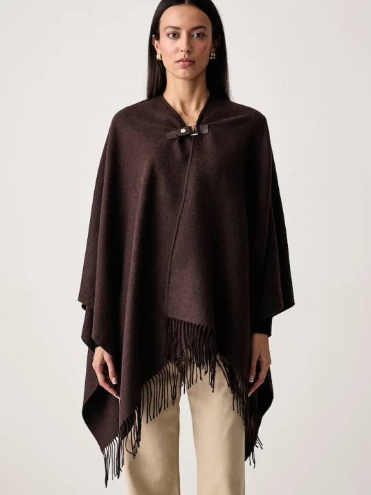Zdjęcie produktu United Colors of Benetton poncho damskie z dodatkiem wełny