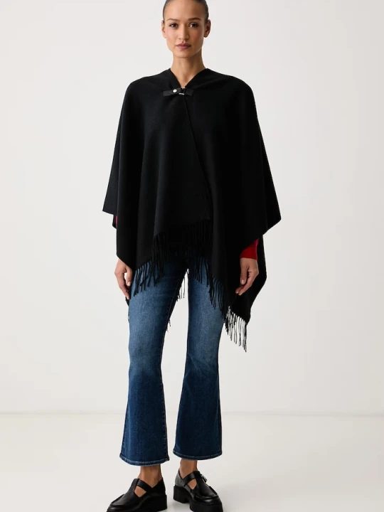 Zdjęcie produktu United Colors of Benetton poncho damskie z dodatkiem wełny