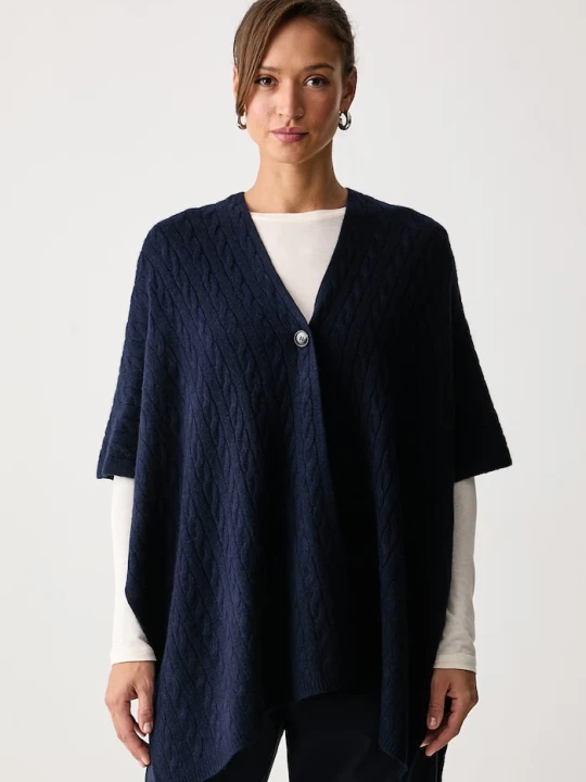 Zdjęcie produktu United Colors of Benetton poncho damskie z wełną