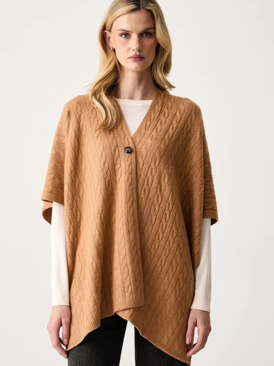 Zdjęcie produktu United Colors of Benetton poncho damskie z wełną