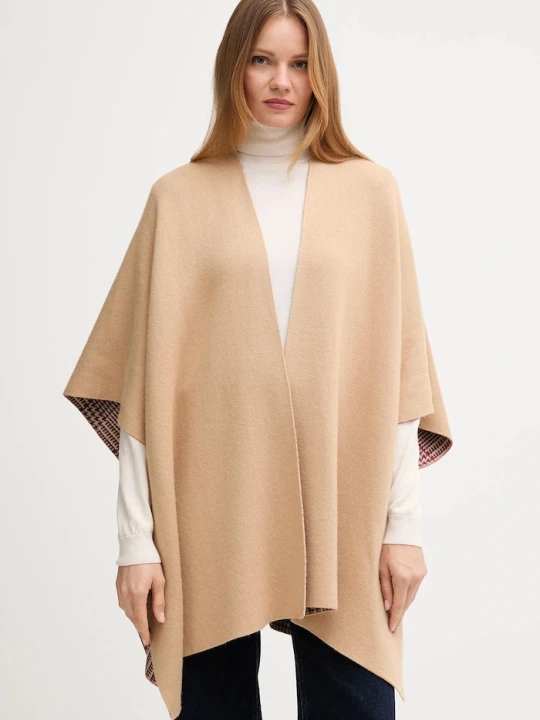 Zdjęcie produktu United Colors of Benetton poncho z dodatkiem wełny dwustronny